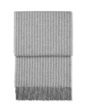 Stripes Pläd Grå
