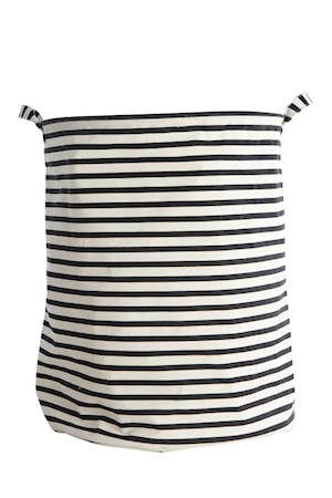 Förvaringskorg Stripes 30x30 cm Svart/Vit