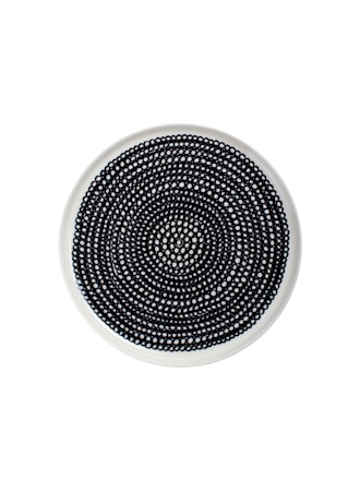 SIIRTOLAPUUTARHA Tallrik Ø 20 cm Vit/Svart