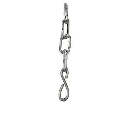 Kedja med krok Grov Krom 100cm