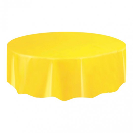 Plastduk Rund Neongul