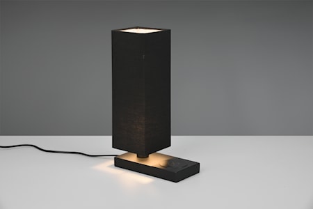 Haley Bordslampa m. laddningsplats E14 Svart