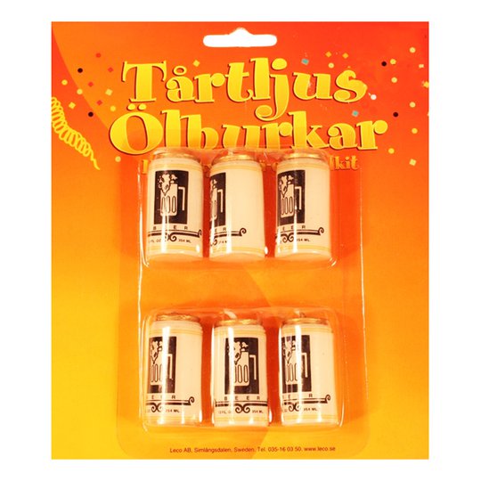 Tårtljus Ölburkar - 6-pack