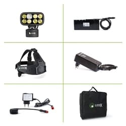 Ledx Cobra 6 500 X-Pand Kit, Backup Battery And Automatic Charger