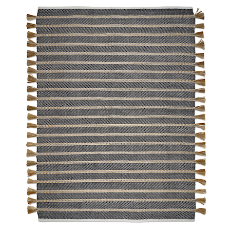 Goa Matta Svart/Jute 250x350 cm