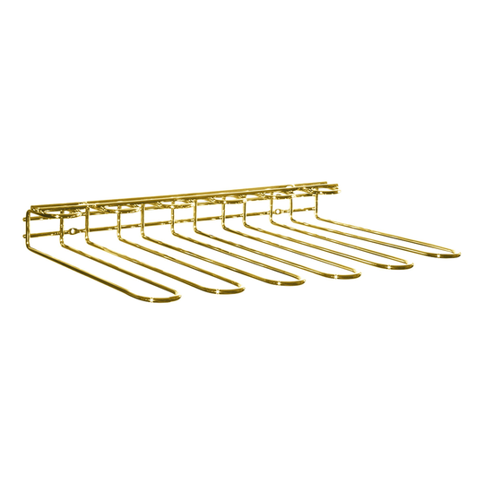 Väggmonterat Vinglasrack Guld - 5 sektioner