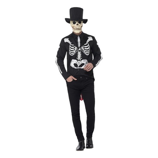 Day of the Dead Señor Skelett Maskeraddräkt - Large