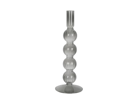 Swirl Bubbles Ljusstake Large Svart