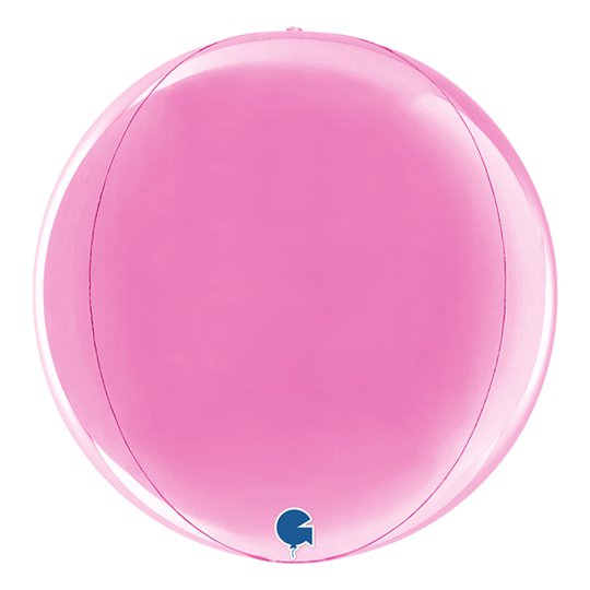 Folieballong Globe Fuchsia