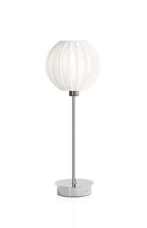Bordslampa Plastband Vit/Krom