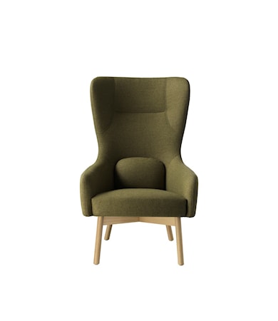 L35 Gesja Fåtölj Natur/ Green Camira Synergy