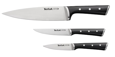 Ice Force Knivset 3 delar Rostfritt stål/Svart