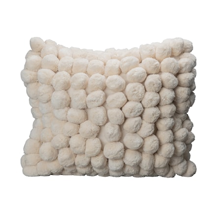 Kudde Pom Pom Offwhite