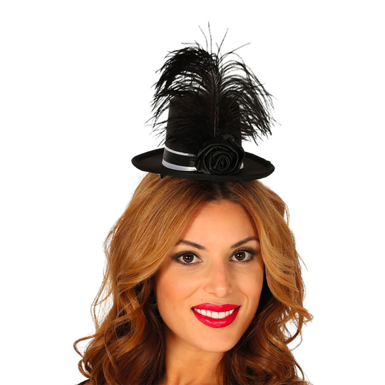 Svart Mini Hatt