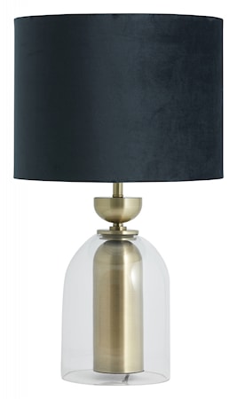 Lampskärm Sammet Mörkgrön