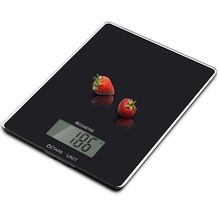 Köksvåg Glas 5kg Svart