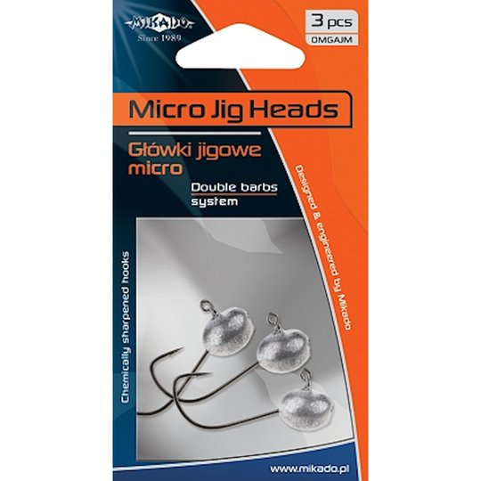Mikado Aberdeen micro jigghuvud 4g 3st