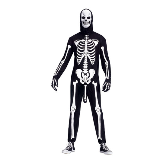 Skelett Med Penis Maskerddräkt - One size