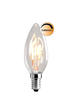Ljuskälla LED Soft Filament Dimbar Klar Kron