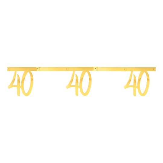 Girlang Siffra Guld Metallic - Siffra 40