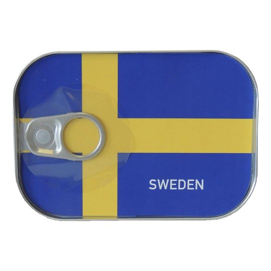 Sardinburks-vykort Svenska flaggan