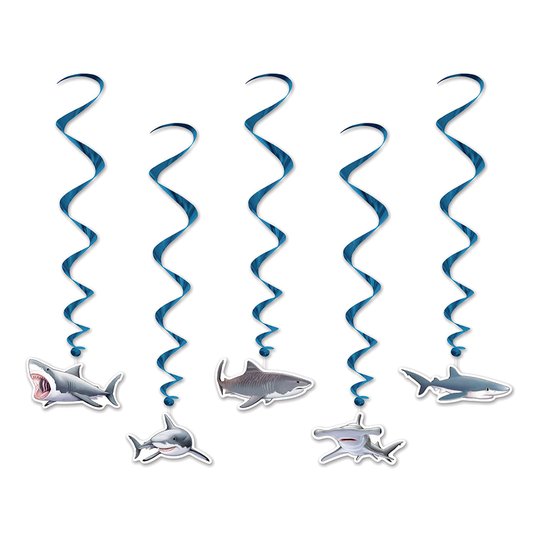 Swirls Hajar Hängande Dekoration - 5-pack