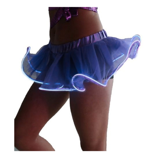 El Wire LED Kjol - Lila