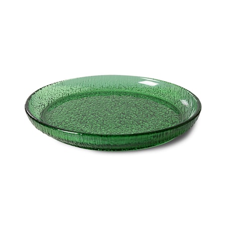 The Emeralds Assiette Glas Grön