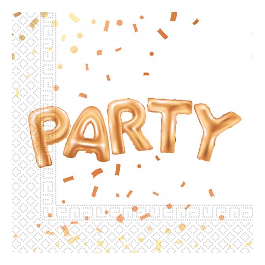 Servetter Party Guld - 20-pack