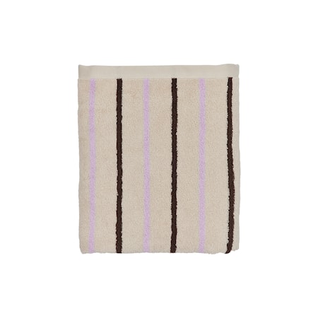 Raita Handduk 50X100 cm Beige/Lila