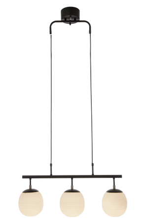 Rille Taklampa Svart/Opal IP20