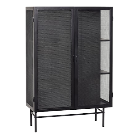 Metallskåp 100x45xh150 cm Svart