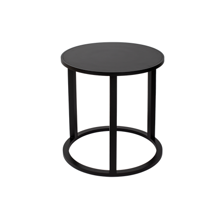 Lacquer Soffbord Ø50cm Svart