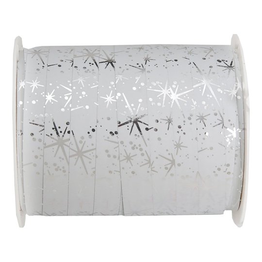 Presentsnöre Fireworks Vit/Silver - 1-pack
