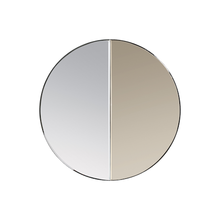 Spegel D60 cm Brun
