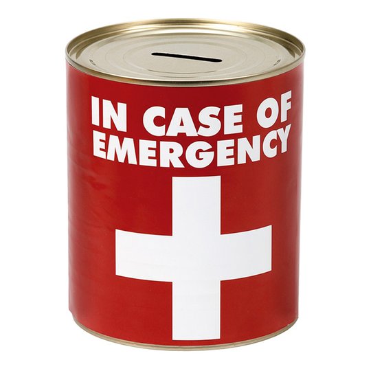 Plåtsparbössa In Case Of Emergency