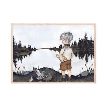 Poster A Day At The Lake 30x40cm
