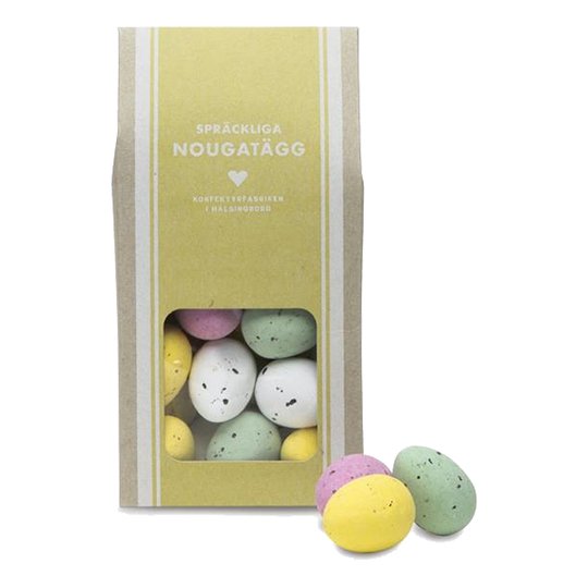 Spräckliga Nougatägg i Påse - 160 gram