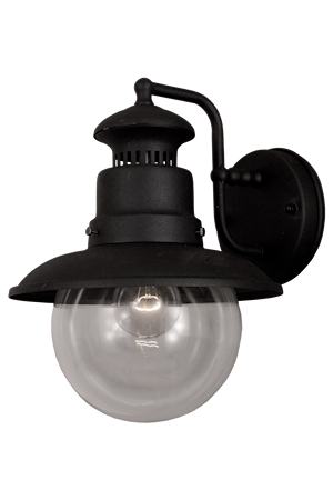 Lundeby Vägglampa Ute Svart IP44