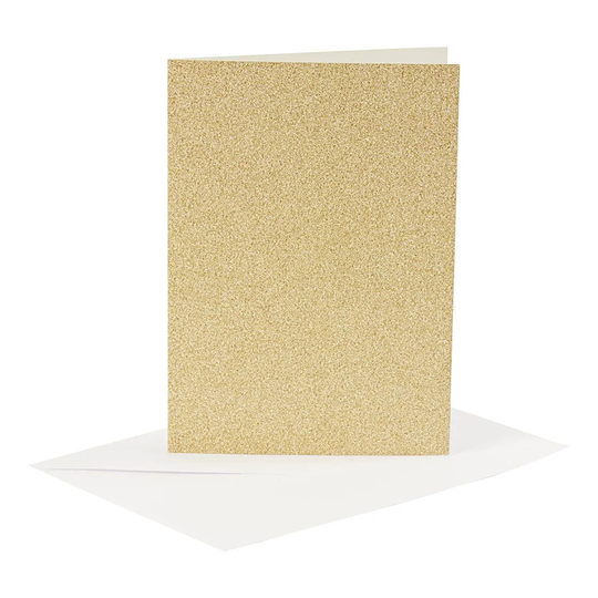 Gratulationskort Guld Glitter