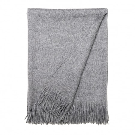 Luxury throw pläd – Light grey