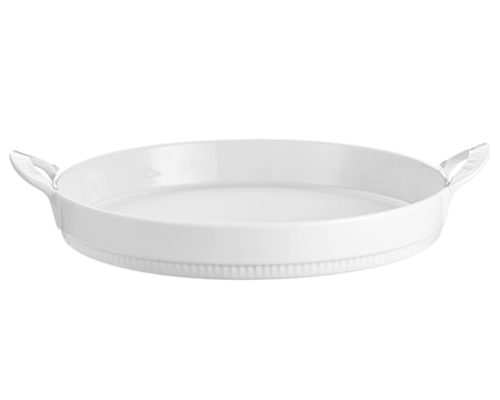 Toulouse fat runt Vit med handtag Ø 30 cm