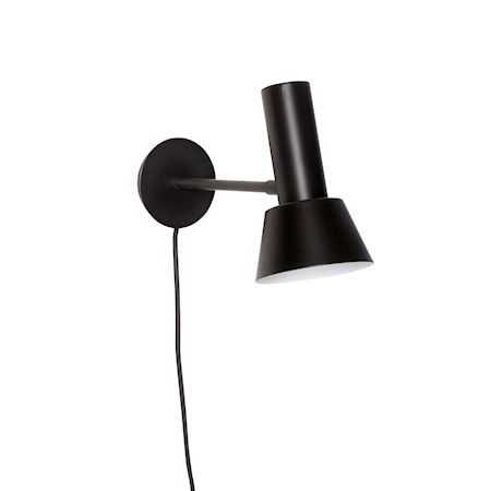 Vägglampa Metall Svart 20 cm