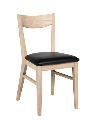 Dylan Stol Lackad Vitpigment Ek Svart