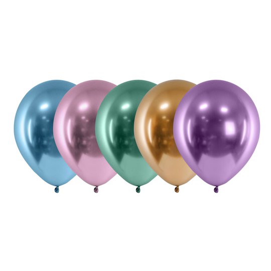 Ballongkombo Krom - 10-pack
