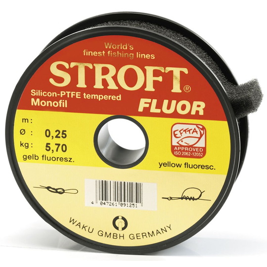 Stroft Yellow 25 m monofilament lina