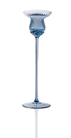 Tulipán Ljusstake 25 cm Blue smoke
