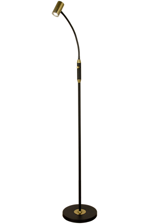 Gusto Golvlampa. Svart/Mässing IP20