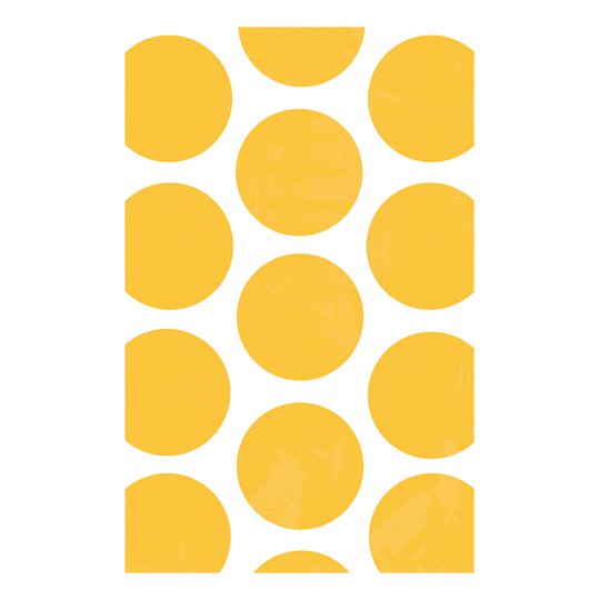 Kalaspåsar Polka Dot Gula - 10-pack