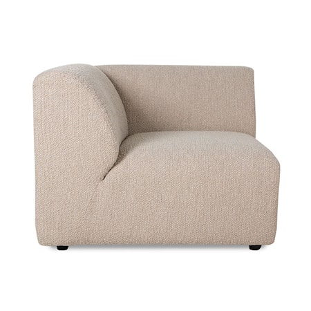 Jax couch: element vänster slutdel boucle taupe